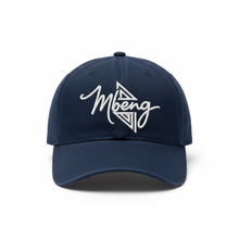 Charger l'image dans la galerie, Casquette Bleu Marine Signature Blanche Mbeng