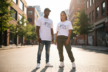 Charger l'image dans la galerie, Couple t-shirts blancs Mbeng