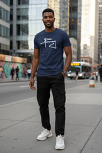 Charger l'image dans la galerie, Homme t-shirt bleu marine Mbeng